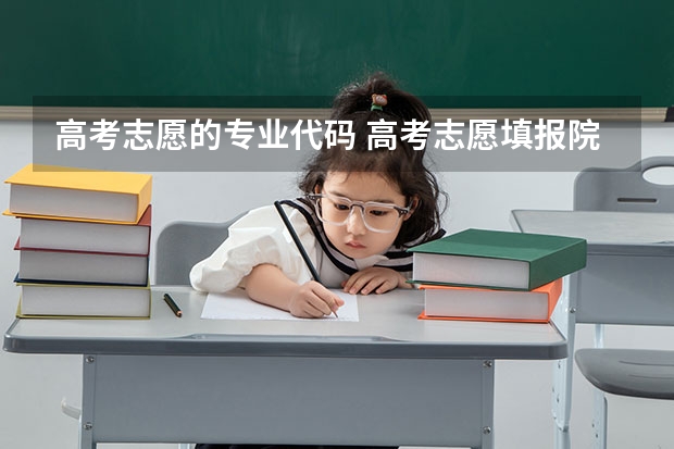 高考志愿的专业代码 高考志愿填报院校编号和专业代码是什么