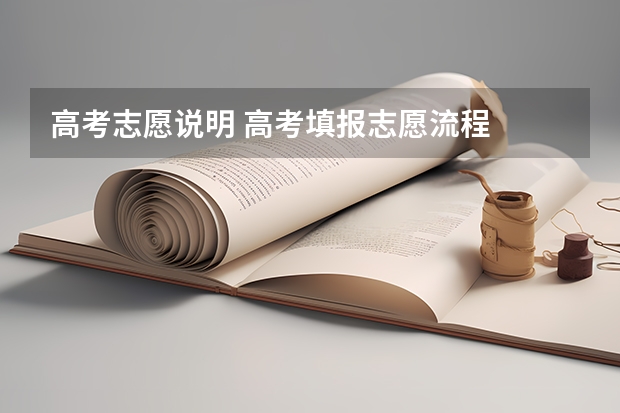 高考志愿说明 高考填报志愿流程