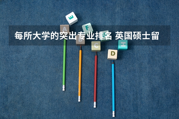 每所大学的突出专业排名 英国硕士留学的十大热门专业有哪些