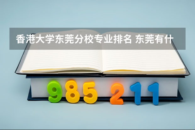 香港大学东莞分校专业排名 东莞有什么大学？