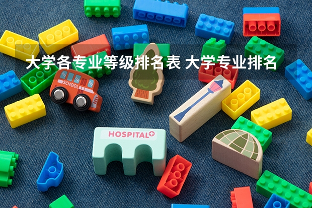 大学各专业等级排名表 大学专业排名
