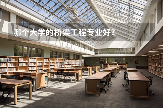 哪个大学的桥梁工程专业好？