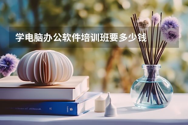 学电脑办公软件培训班要多少钱