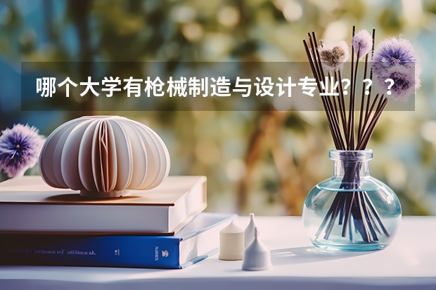 哪个大学有枪械制造与设计专业？？？