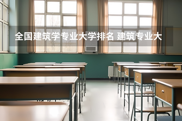 全国建筑学专业大学排名 建筑专业大学排名 建筑学排名