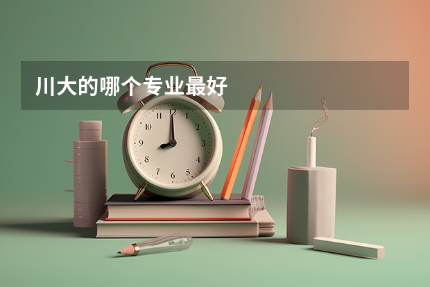 川大的哪个专业最好