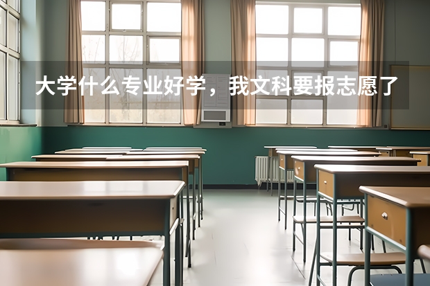 大学什么专业好学，我文科要报志愿了，，给师妹我讲讲你的专业学些什么，吸引你么，对你能力有提升作用么