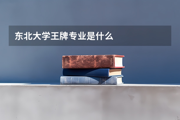 东北大学王牌专业是什么