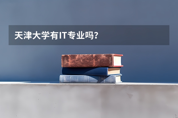 天津大学有IT专业吗?