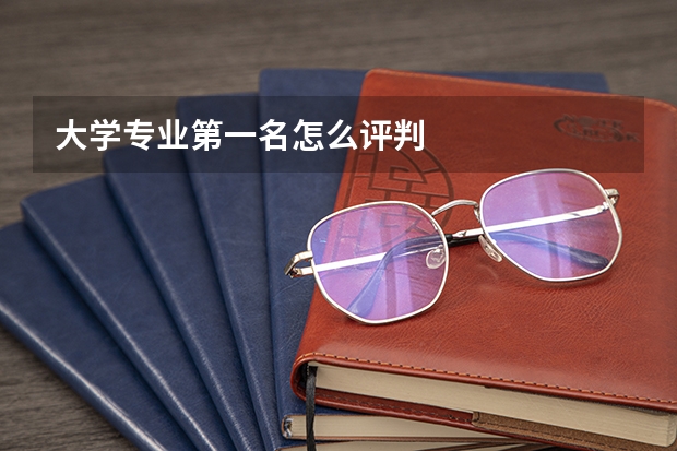 大学专业第一名怎么评判