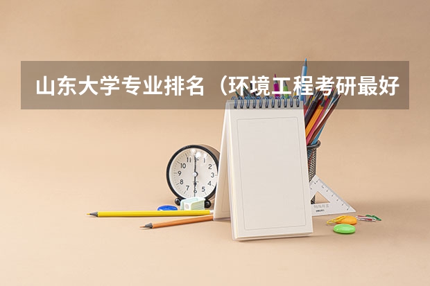 山东大学专业排名（环境工程考研最好考的学校）