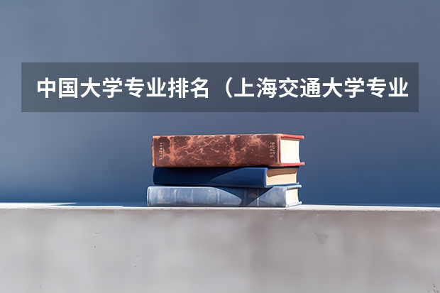 中国大学专业排名（上海交通大学专业排名）