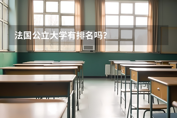 法国公立大学有排名吗?