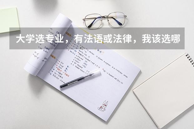 大学选专业，有法语或法律，我该选哪个比较好？
