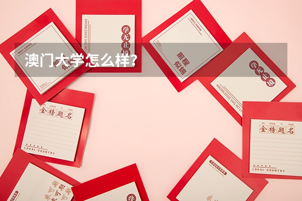 澳门大学怎么样？