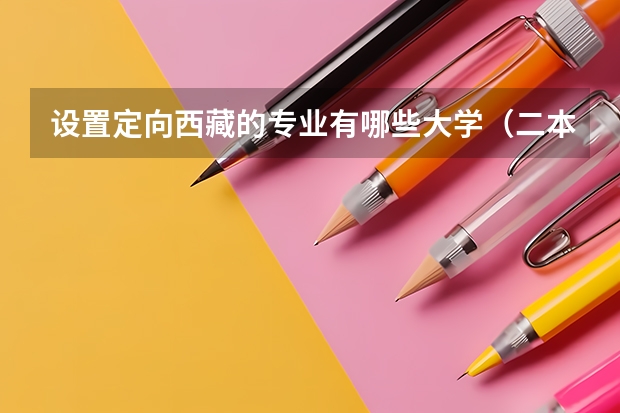 设置定向西藏的专业有哪些大学（二本）？汉族人去支教是在城市还是农村？会受民族歧视吗？社会治安如何？