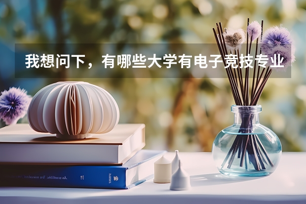 我想问下，有哪些大学有电子竞技专业