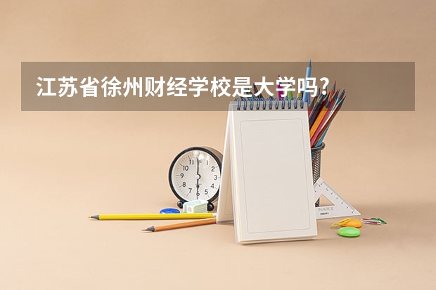 江苏省徐州财经学校是大学吗?