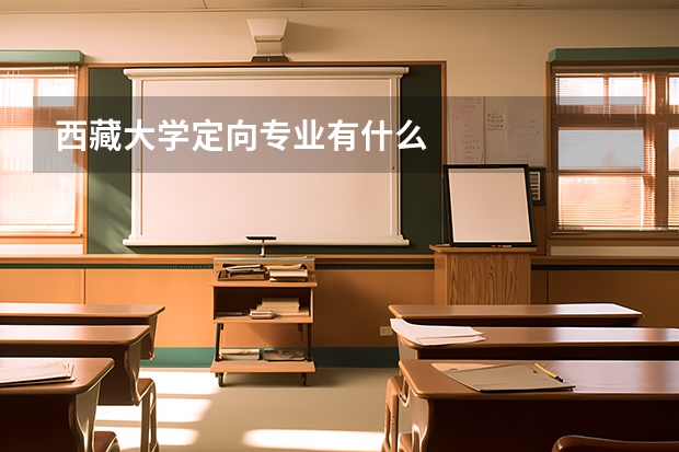 西藏大学定向专业有什么