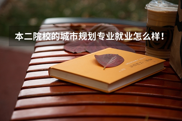 本二院校的城市规划专业就业怎么样！~出来干什么~！谢谢
