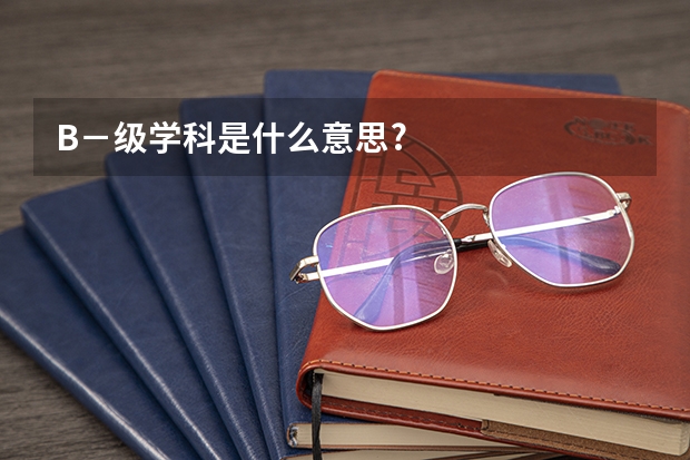 B－级学科是什么意思?