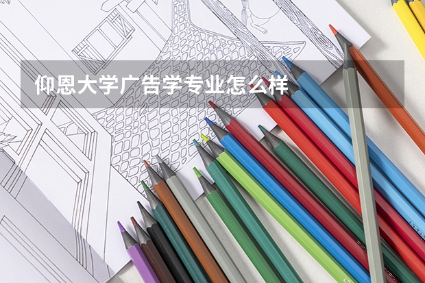 仰恩大学广告学专业怎么样
