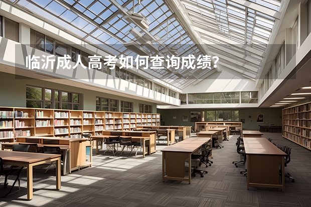 临沂成人高考如何查询成绩？