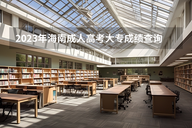 2023年海南成人高考大专成绩查询入口在哪 网址是什么？