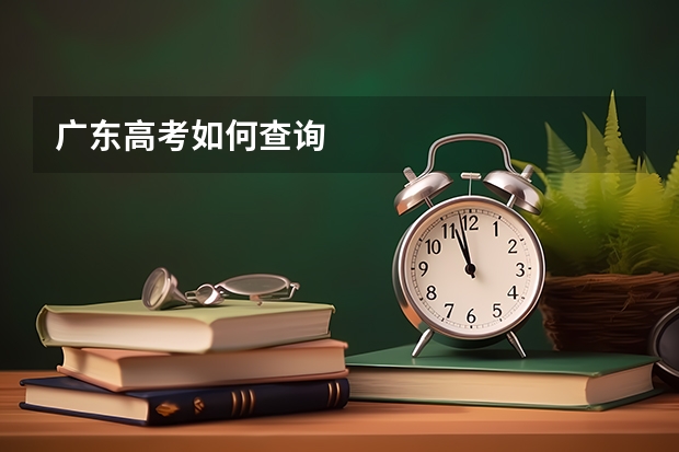 广东高考如何查询