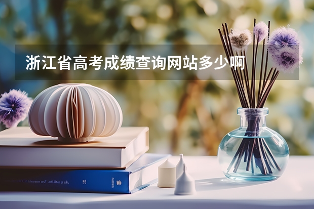 浙江省高考成绩查询网站多少啊