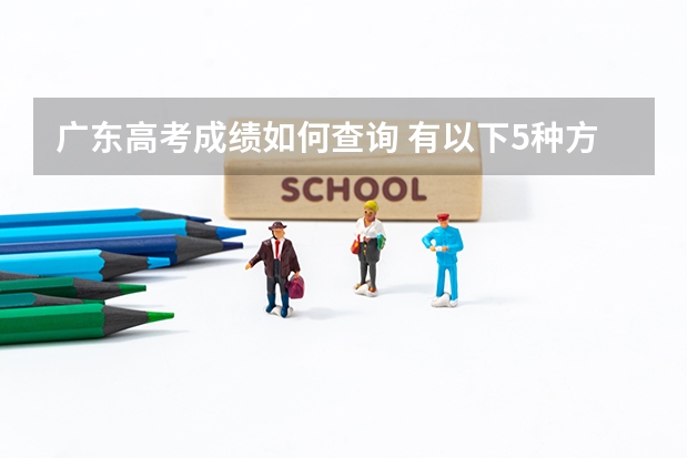 广东高考成绩如何查询 有以下5种方式