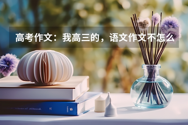 高考作文：我高三的，语文作文不怎么好，老师说我的问题主要是作文语句不是很优美，太平实了， 要在语句上