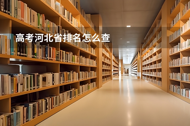 高考河北省排名怎么查