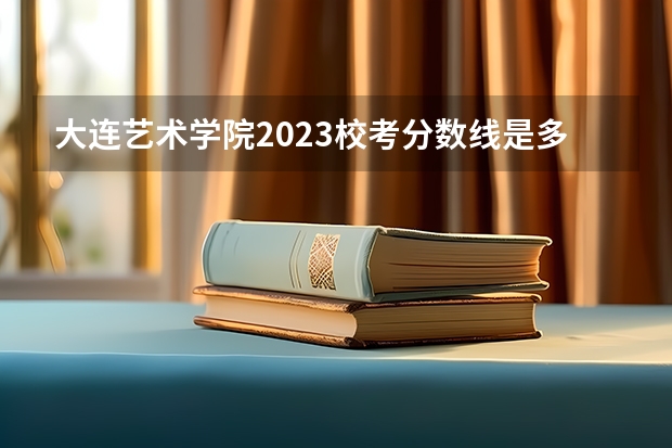 大连艺术学院2023校考分数线是多少？