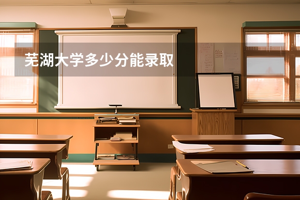 芜湖大学多少分能录取
