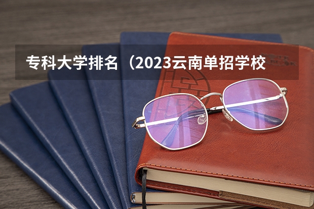 专科大学排名（2023云南单招学校排名）
