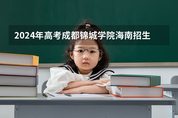 2024年高考成都锦城学院海南招生计划