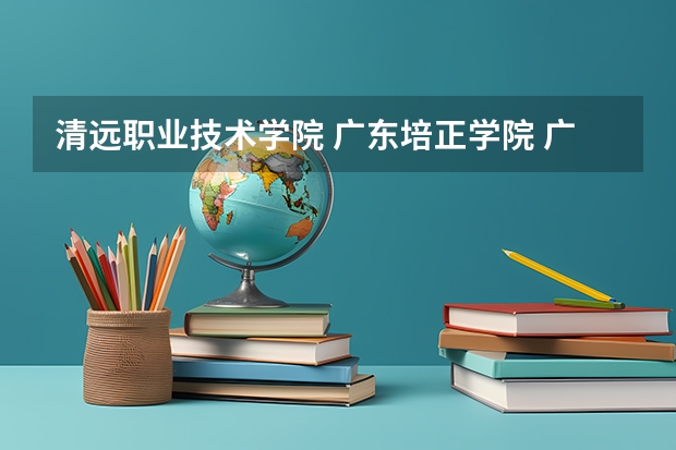 清远职业技术学院 广东培正学院 广州大学华软软件学院 肇庆工商职业技术学院 哪个会计专业比较好???
