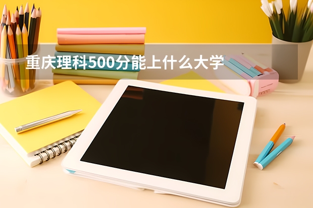 重庆理科500分能上什么大学
