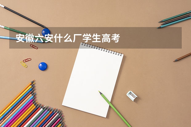 安徽六安什么厂学生高考