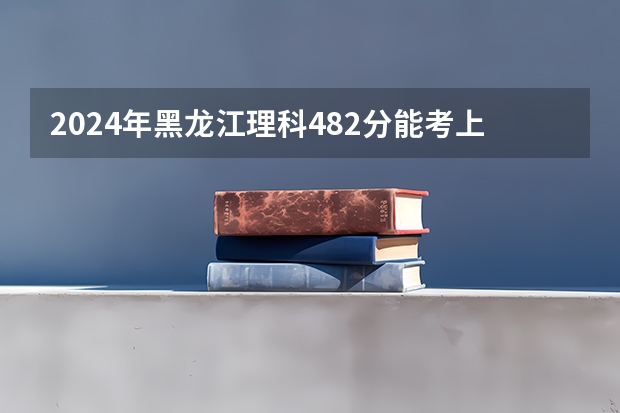 2024年黑龙江理科482分能考上什么大学？
