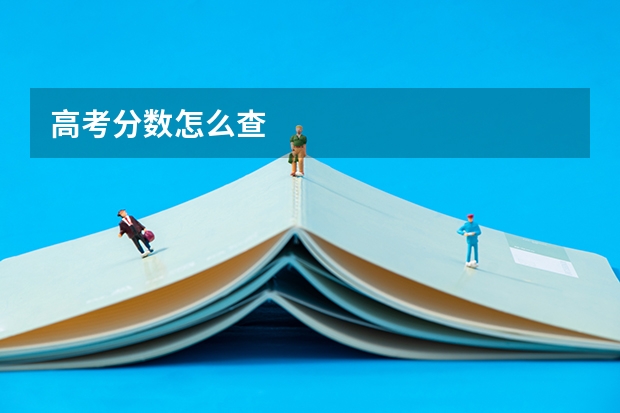 高考分数怎么查