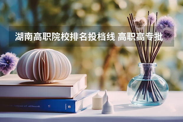 湖南高职院校排名投档线 高职高专批常规志愿院校平行志愿、常规志愿的最低投档分何时出来？