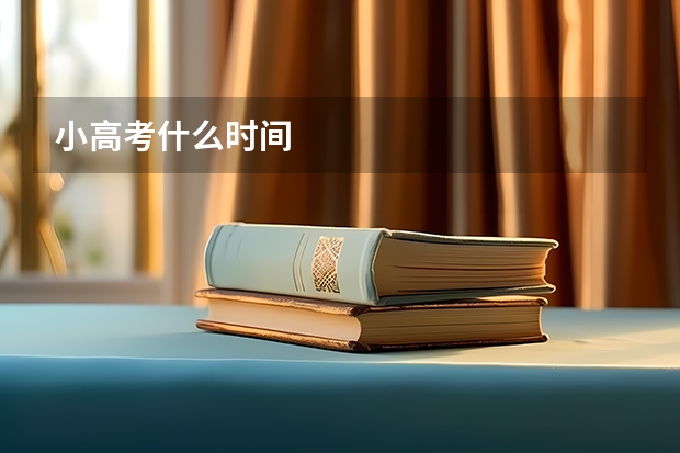 小高考什么时间