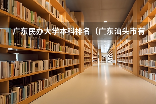 广东民办大学本科排名（广东汕头市有那些好一点的民办学校呀（追加分数100以上））
