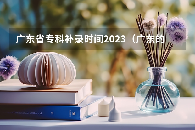 广东省专科补录时间2023（广东的高考补录的学校）
