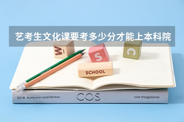 艺考生文化课要考多少分才能上本科院校呢？