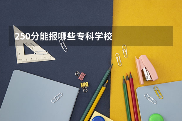 250分能报哪些专科学校