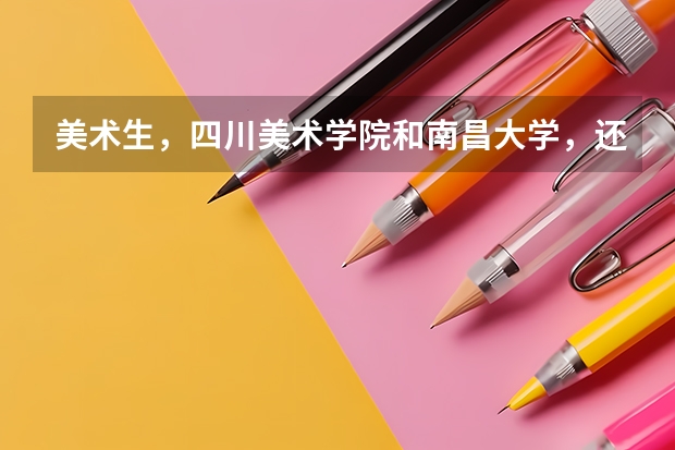 美术生，四川美术学院和南昌大学，还有鲁迅美术学院，哪个难考？专业和文化分分数各要多少分？