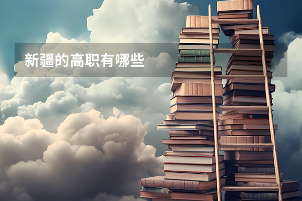 新疆的高职有哪些